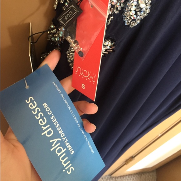 Navy blue sequin simply dresses gown dress - Picture 4 of 4